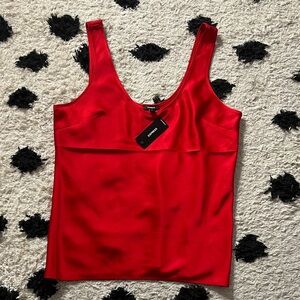 Express size xs Vibrant Red scoop Camisole Top nwt